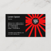 Rode atoomstraling visitekaartje (Achterkant)