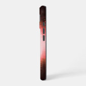 Rode Audiogolven iPhone 16 Hoesje (Linkerkant)