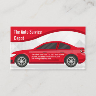 rode auto   Autodiensten   Auto-onderdelen Visitekaartje