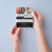 Rode auto, automatische was, reinigingsservice Adv Flyer (Hand)