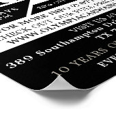 Rode auto, Autowas, de Schoonmakende Dienst Advert Poster (Hoek)