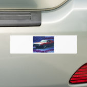 Rode auto bumpersticker (Op auto)
