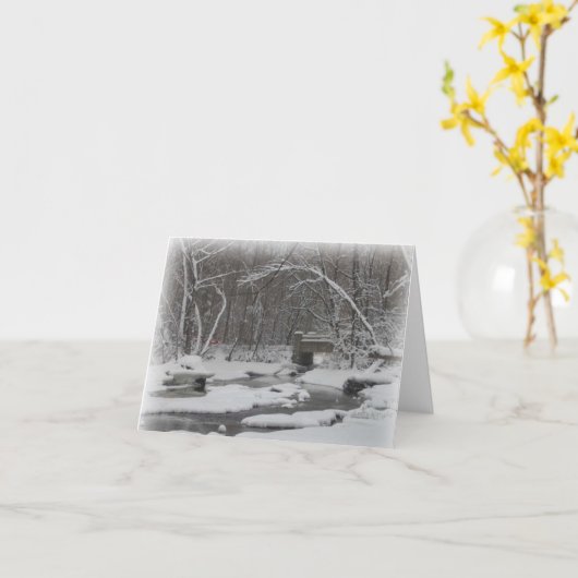 Rode auto en brugkaarten kaart (Gele Bloem)