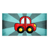  rode auto foto afdruk (Voorkant)