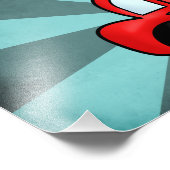  rode auto foto afdruk (Hoek)