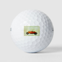 rode auto golfballen