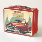 rode auto & kerstman (Voorkant)