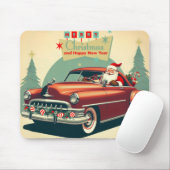  rode auto & kerstman muismat (Met muis)