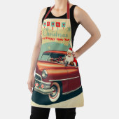 rode auto & kerstman schort (Insitu)