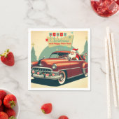  rode auto & kerstman servet (Insitu)