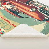  rode auto & kerstman sherpa deken (3/4)