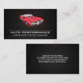 Rode auto | Koolstofvezel Visitekaartje (Voorkant / Achterkant)