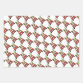 Rode auto met kerstcadeautjes Verpakkingspapier Inpakpapier Vel (Voorkant 2)