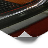 Rode auto poster (Hoek)