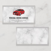 Rode auto | Rijdiensten Visitekaartje (Voorkant / Achterkant)