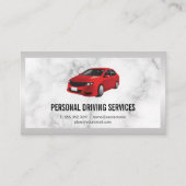 Rode auto | Rijdiensten Visitekaartje (Voorkant)