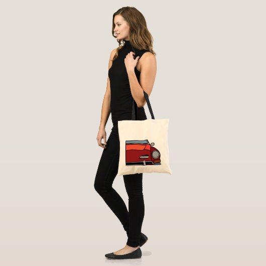  rode auto tote bag (Voorkant (model))