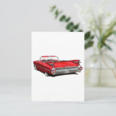 Rode auto van 1959, Cadillac Briefkaart (Staand voorkant)