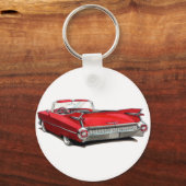 Rode auto van 1959, Cadillac Sleutelhanger (Voorkant)