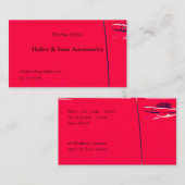 Rode autodeur visitekaartje (Voorkant / Achterkant)