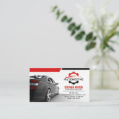Rode Automobiel Auto Reparatie Auto-onderdelen Visitekaartje (Staand voorkant)