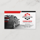 Rode Automobiel Auto Reparatie Auto-onderdelen Visitekaartje (Voorkant)