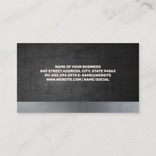 rode automotor | Automatisch winkelen | oldtimer Visitekaartje (Achterkant)