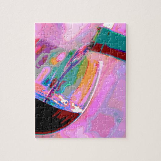 Rode avondwijn legpuzzel (Verticaal)