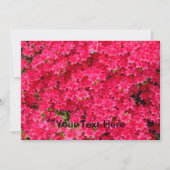 Rode Azalea Bloem Patch Uitnodiging (Voorkant)