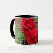 Rode Azalea Bloemen Mok (Voorkant links)