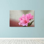 Rode Azalea Textuur Canvas Afdruk (Insitu (Houten vloer))