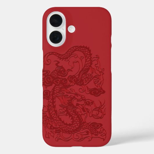 Rode Aziatische Chinese Japanse Koreaanse Draak Case-Mate iPhone Case (Achterkant)