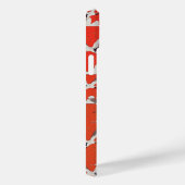 Rode Aziatische Kraanpatroon Case-Mate iPhone Case (Achterkant / Rechts)