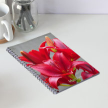 Rode Aziatische Lelies Gepersonaliseerde Bloemen