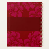Rode Aziatische stijl gepersonaliseerd Planner (Achterkant)