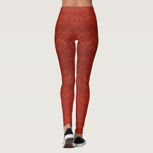 rode baan leggings (Achterkant)