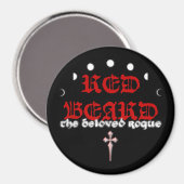 Rode Baard 3 inch magneet (Voorkant / Achterkant)