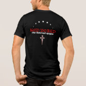 Rode baard heren zwarte t-shirt (Achterkant)