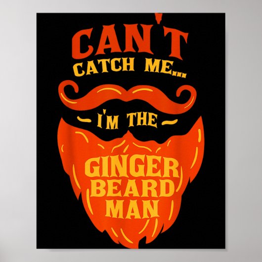 Rode Baard Man - Gefundeerde Mannen Grappig Citaat Poster (Voorkant)