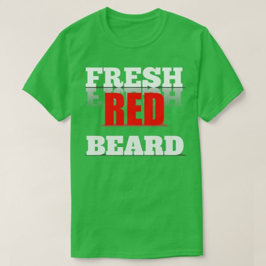 rode baard, vers t-shirt (Design voorkant)