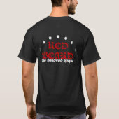 Rode baard zwarte heren t-shirt (Achterkant)