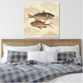 Rode Baars Visser Kunst Canvas Afdruk (Insitu (Slaapkamer))