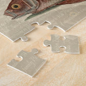 Rode Baars Visser Kunst Legpuzzel (Zijkant)