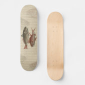 Rode Baars Visser Kunst Skateboard (Voorkant)
