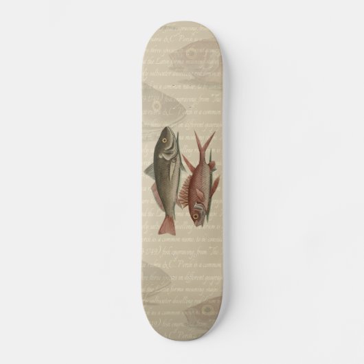 Rode Baars Visser Kunst Skateboard (Voorkant)