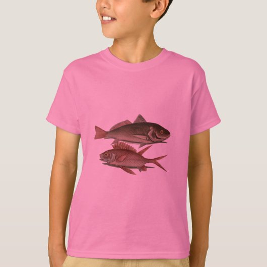 Rode Baars Visser Kunst T-shirt (Voorkant)