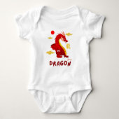 Rode Baby Dragon 2024 Romper (Voorkant)