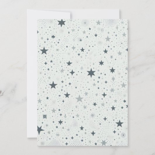 Rode Baby Hoge Topjes Baby shower Kaart (Achterkant)