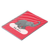 rode baby olifant notitieboek (Linkerzijde)