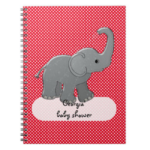 rode baby olifant notitieboek